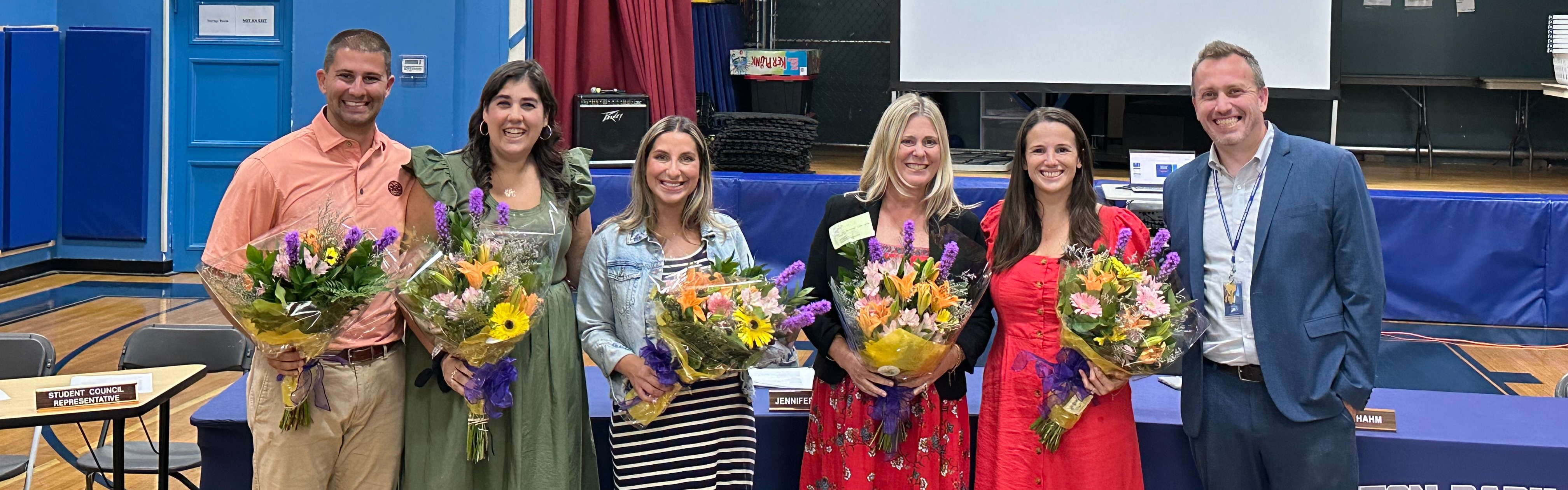 Newly Tenured Staff are Honored at the BOE Meeting
