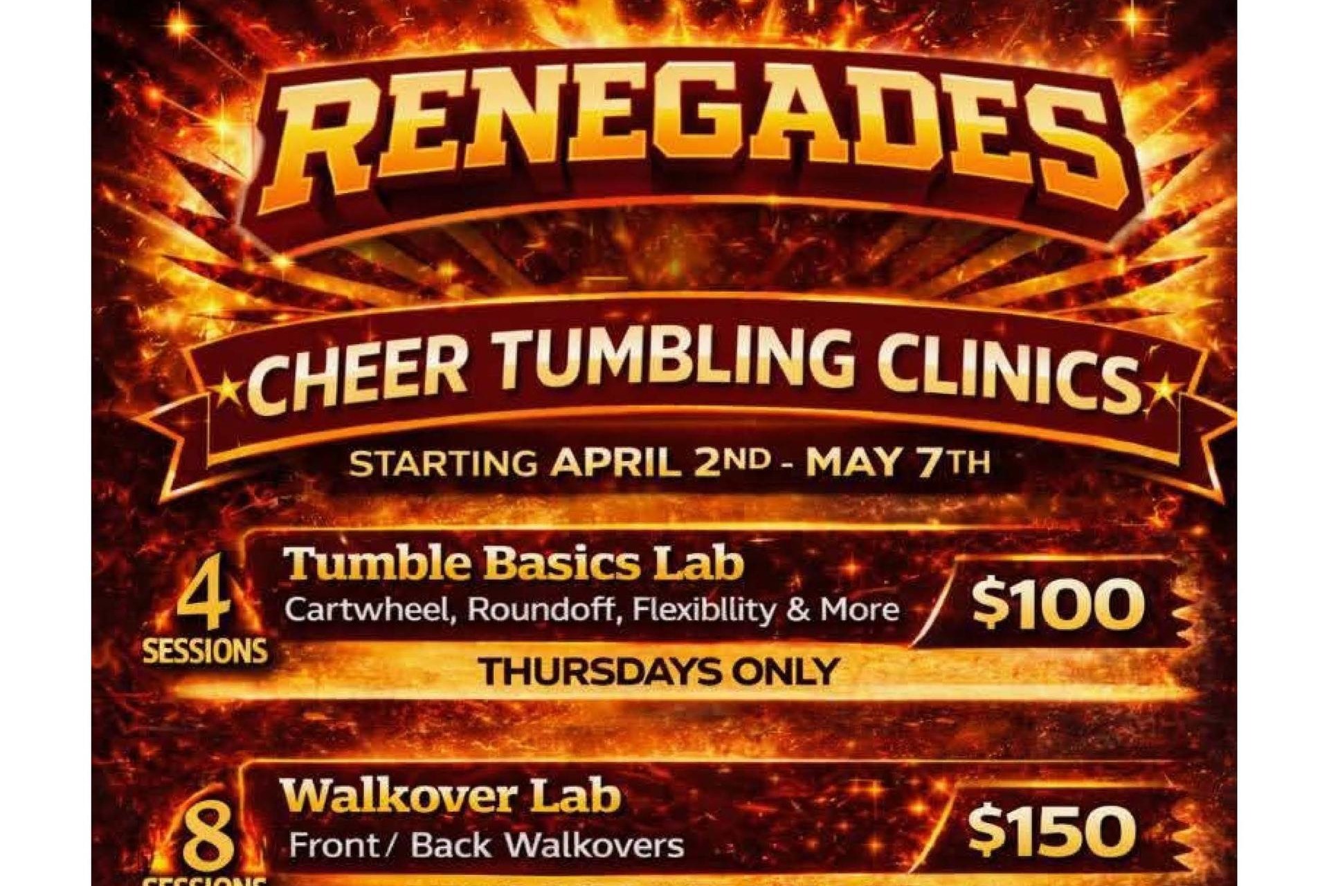Renegades Tumbling Clinics
