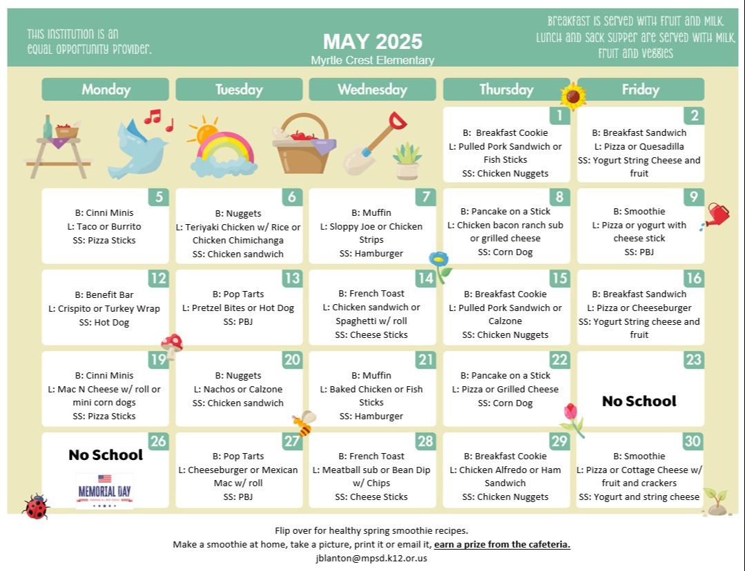 MC Menu April