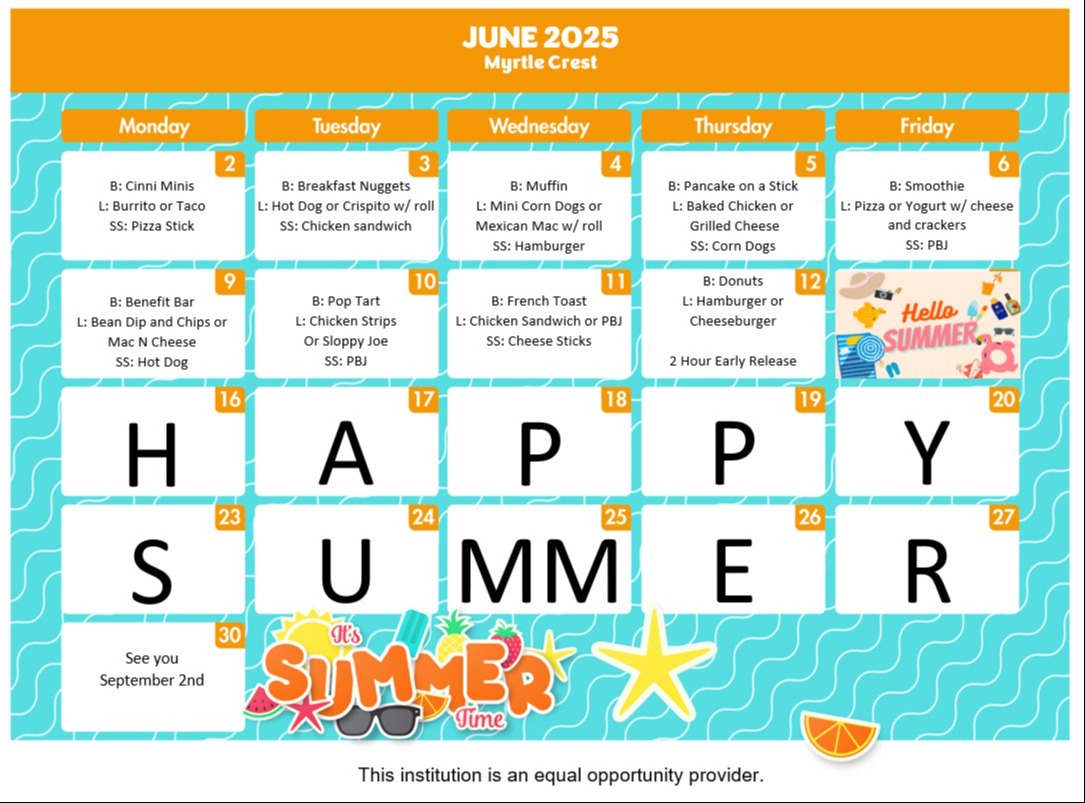 MC Menu june