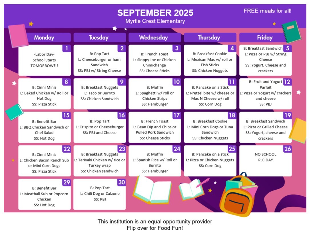 MC Sept menu