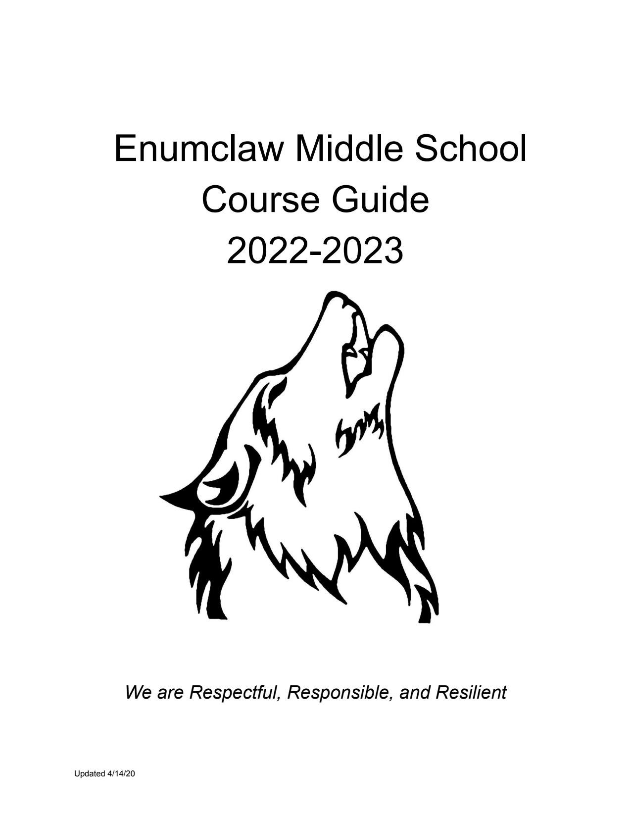 Course Descriptions Guide Enumclaw Middle School