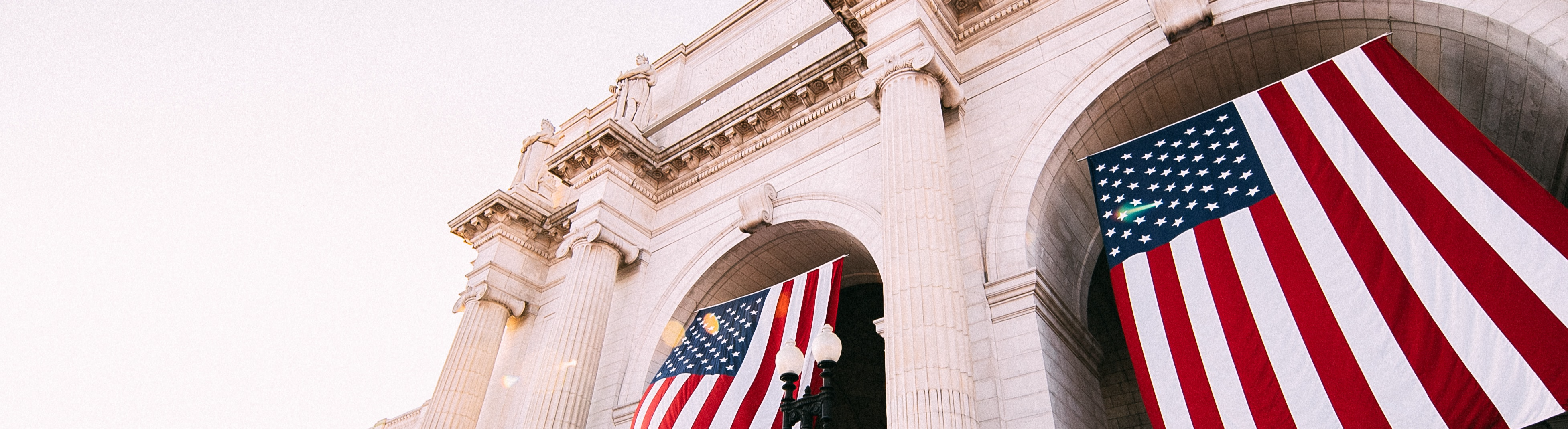 USA flags