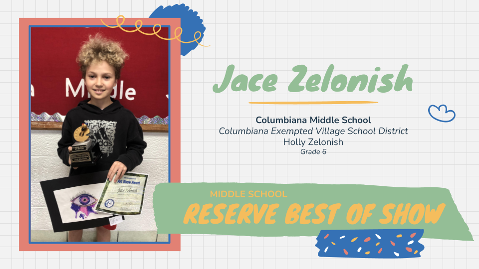 Jace Zelonish Middle School Reserve Best of Show