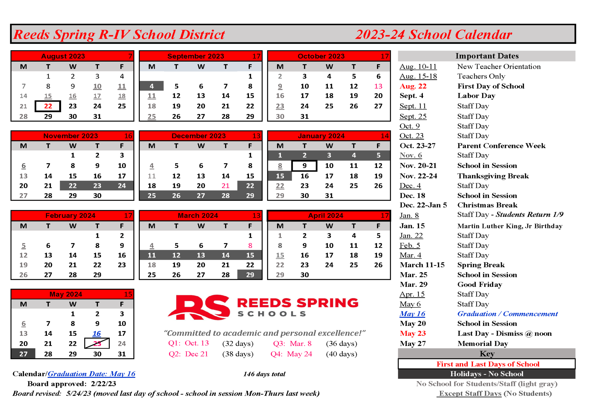 School-Year Calendar |
