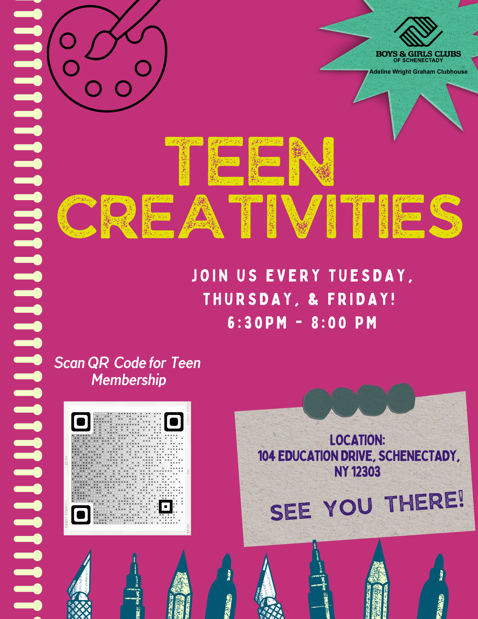 Teen Creativities - Boys & Girls Clubs