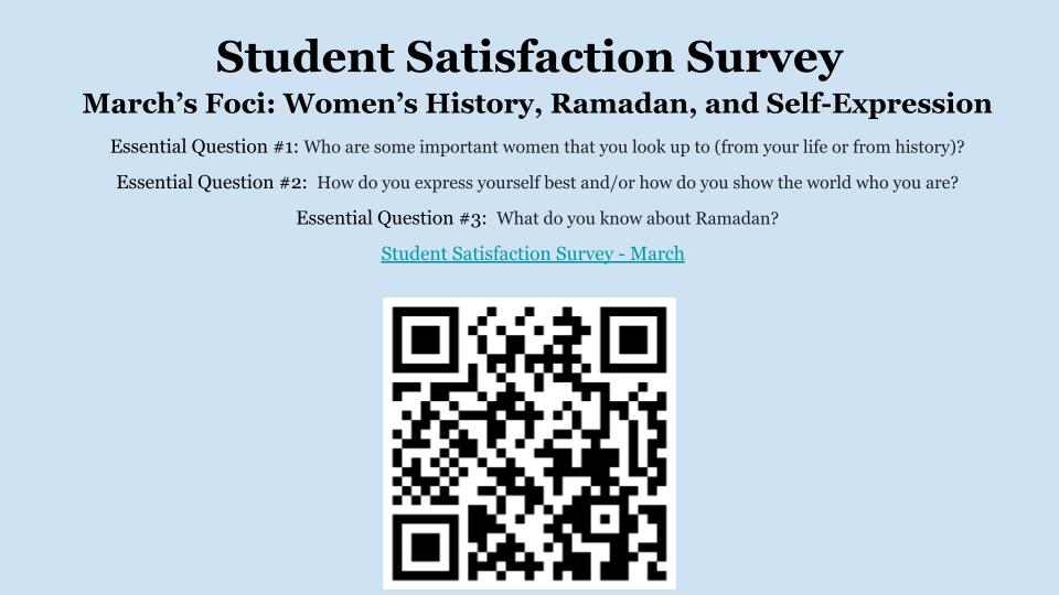 March Student Satisfaction Survey