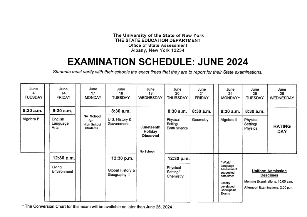 SHS Newsletter June 2024 | Schenectady High School