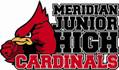 cartoon cardinal next to text that says Meridian Junior High Cardianals