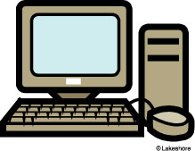 Drawing of a computer
