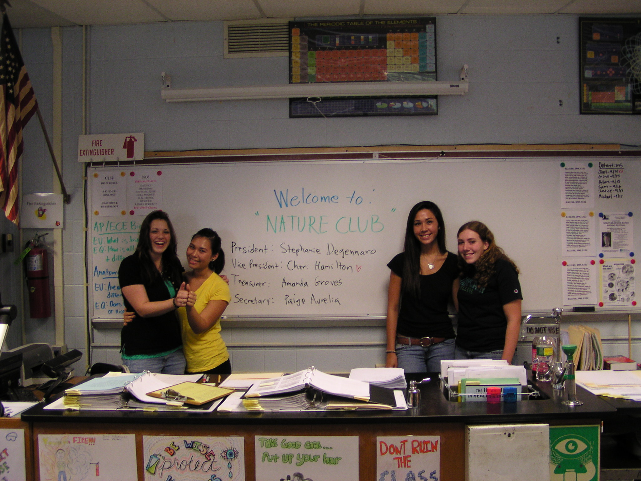 Meet the first ever executive board of the "Nature Club"..