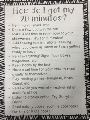 How do I get my 20 minutes?