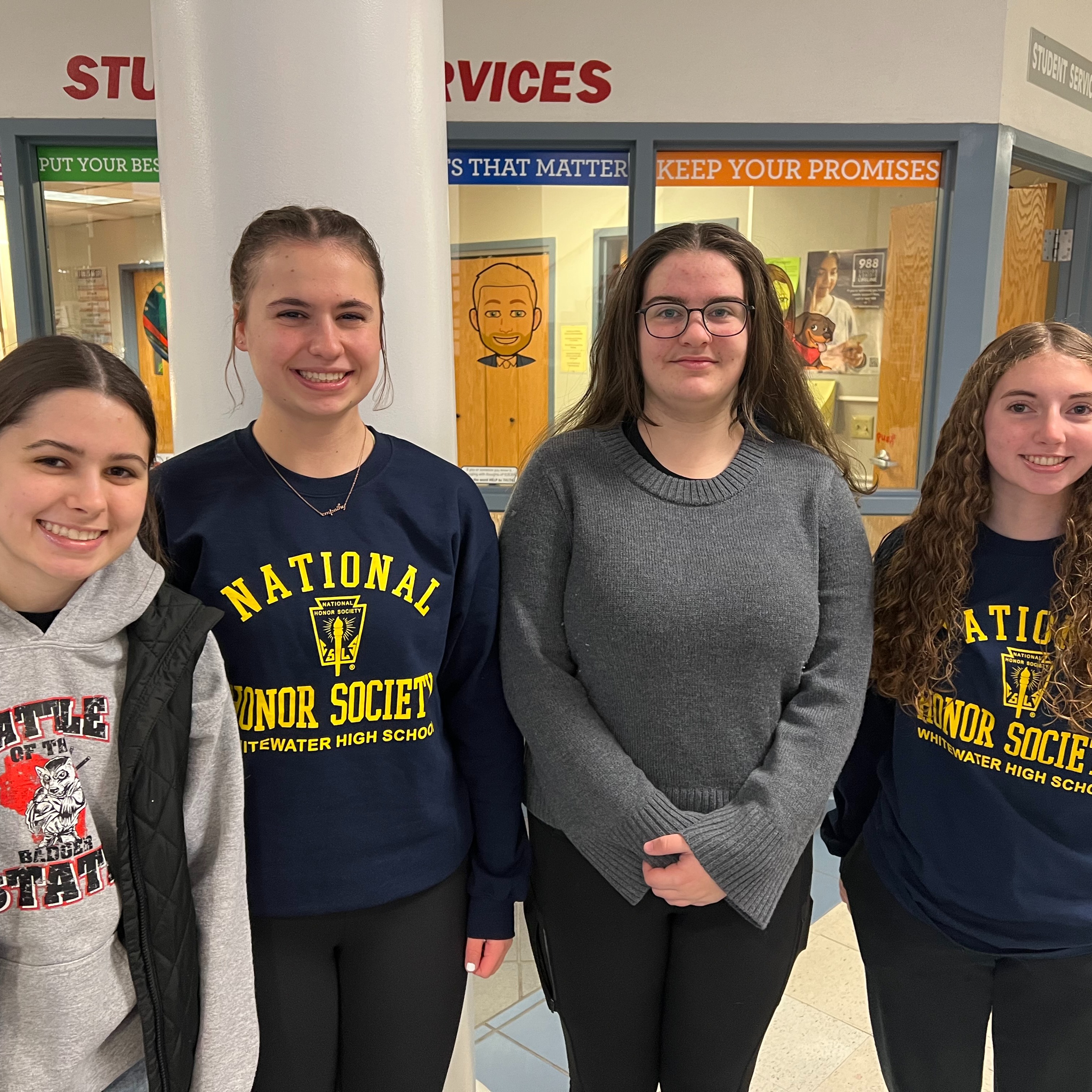 Silvia Harris, Lucy Davis, Margaret Brown, and Grace Coleman