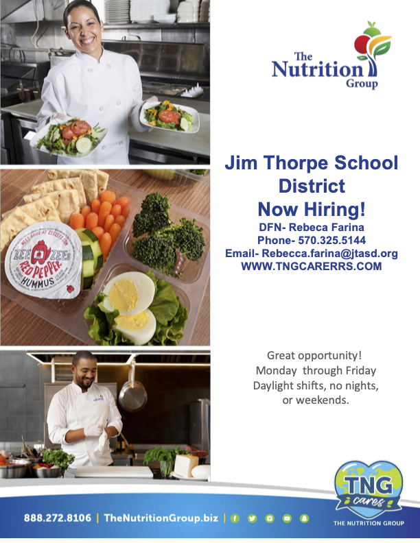 Nutrition Group Hiring Flyer