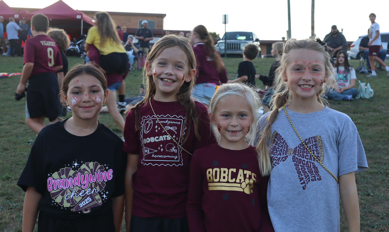 4 little girls in Brandywine wear