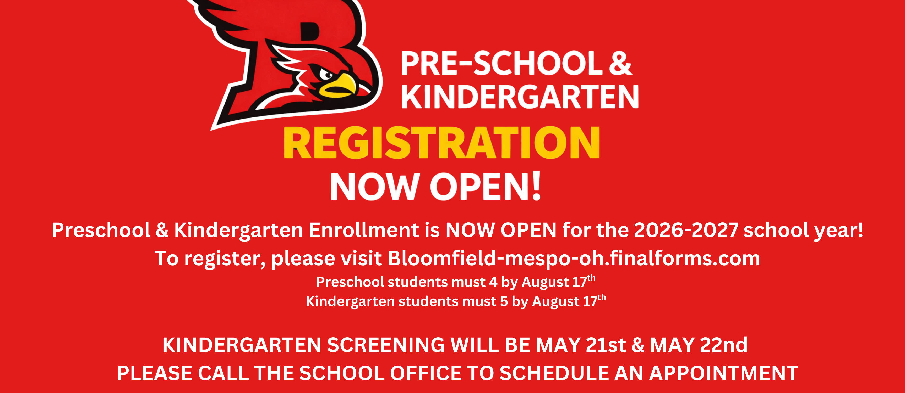 Pre-K &amp; K Registration