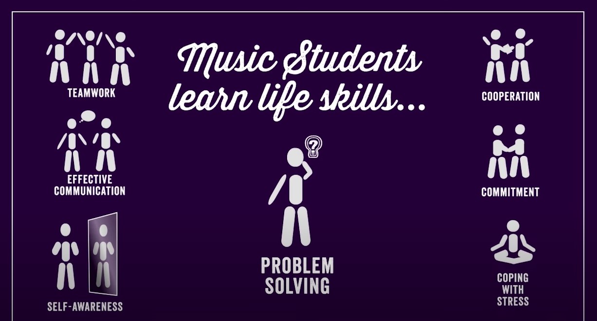 Music students learn life skills