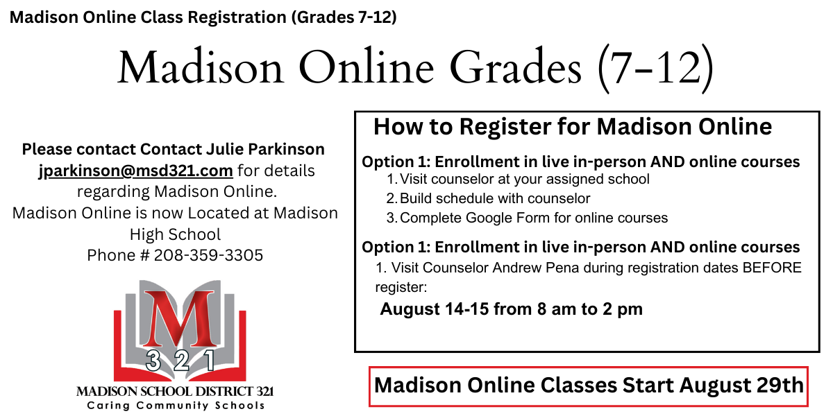 Madison Online Registration Process