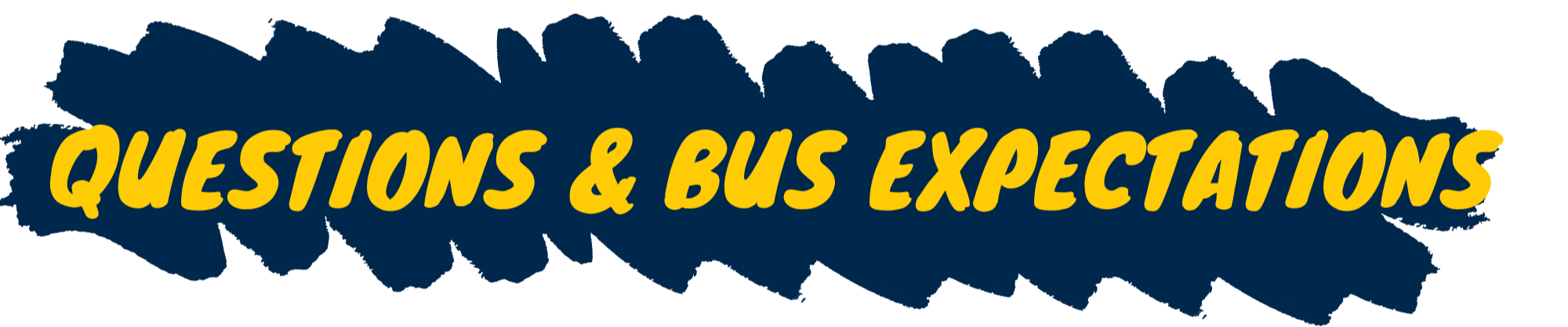 Questions and Bus Expectations