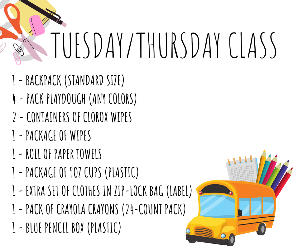 Tea Sprouts Preschool School Supplies Tea Area School District