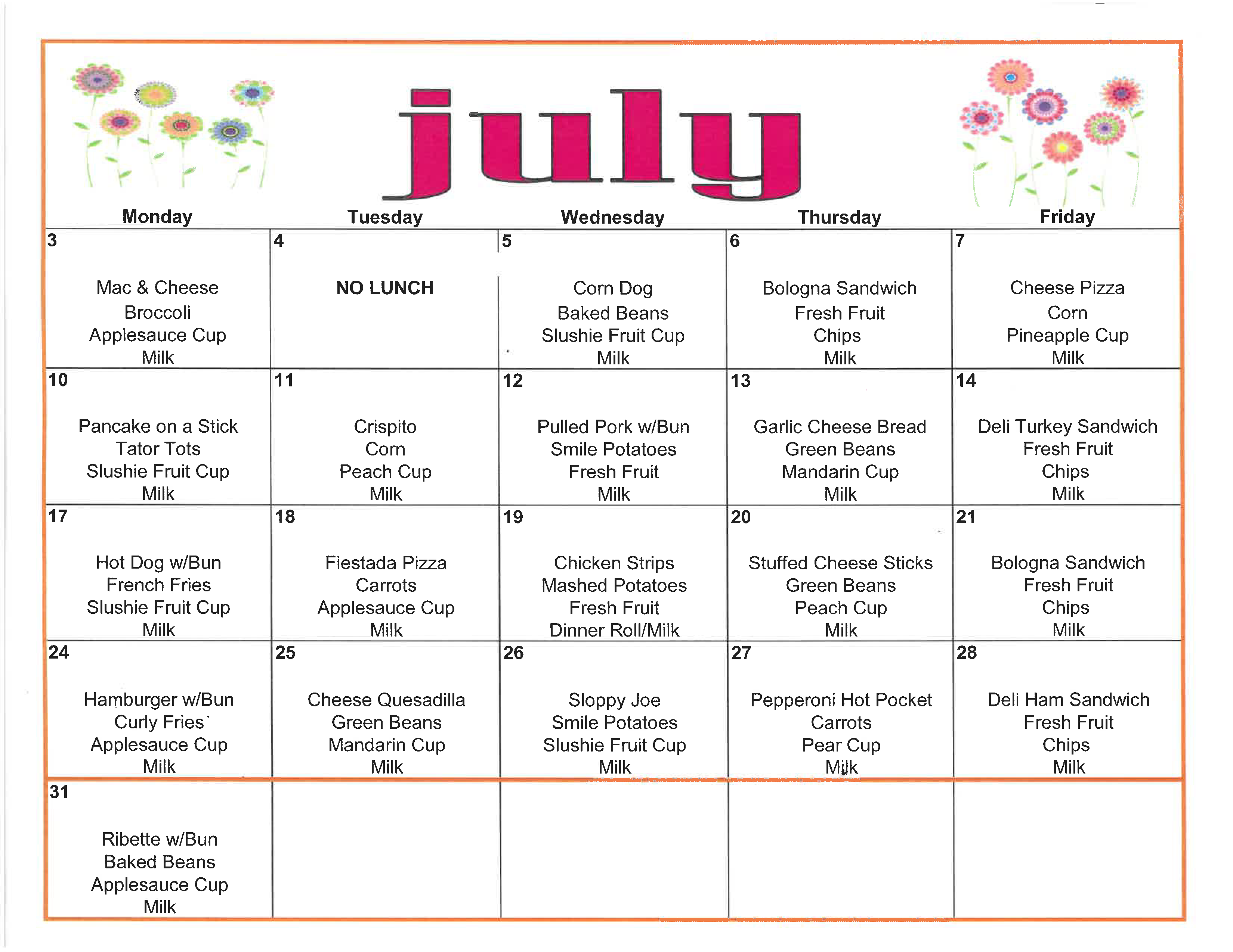 TASK Calendar and Activities Tea Area School District