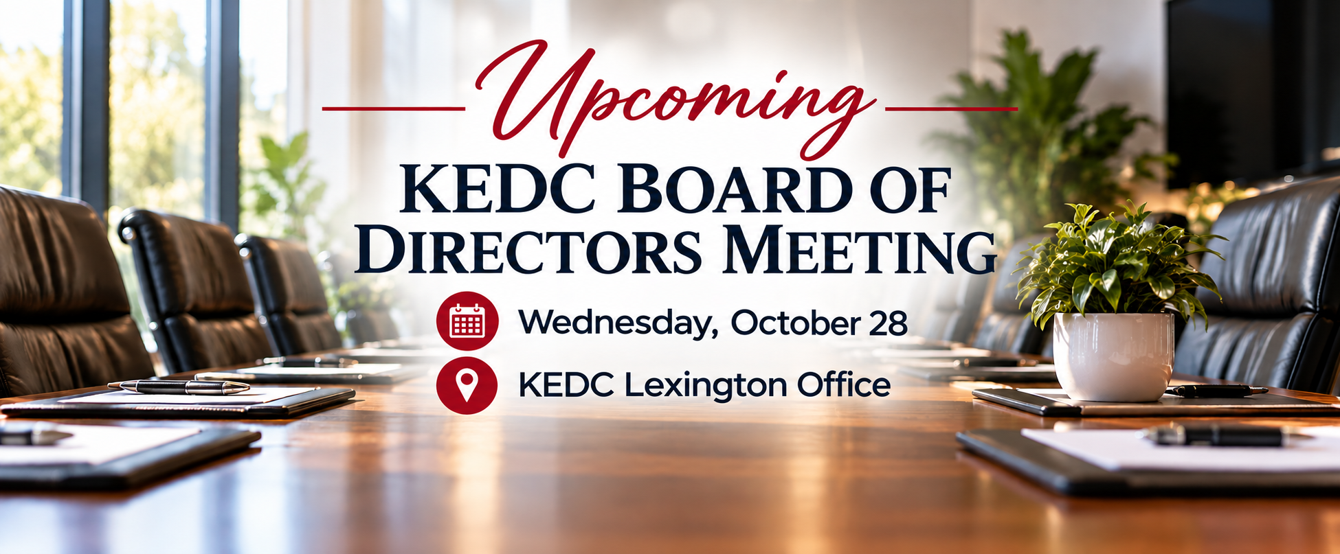 October 28 KEDC Board Meeting