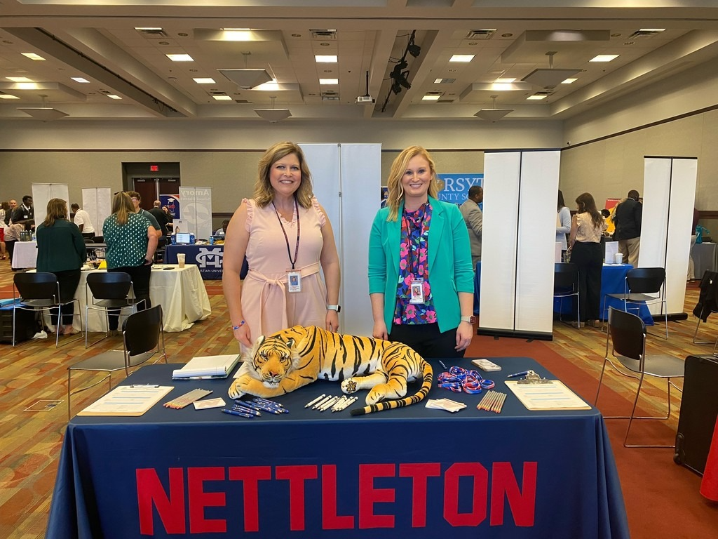 Mrs. Keeton and Mrs. Garner at the Job Fair