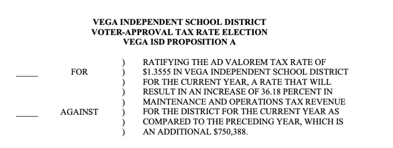 Ballot Sample