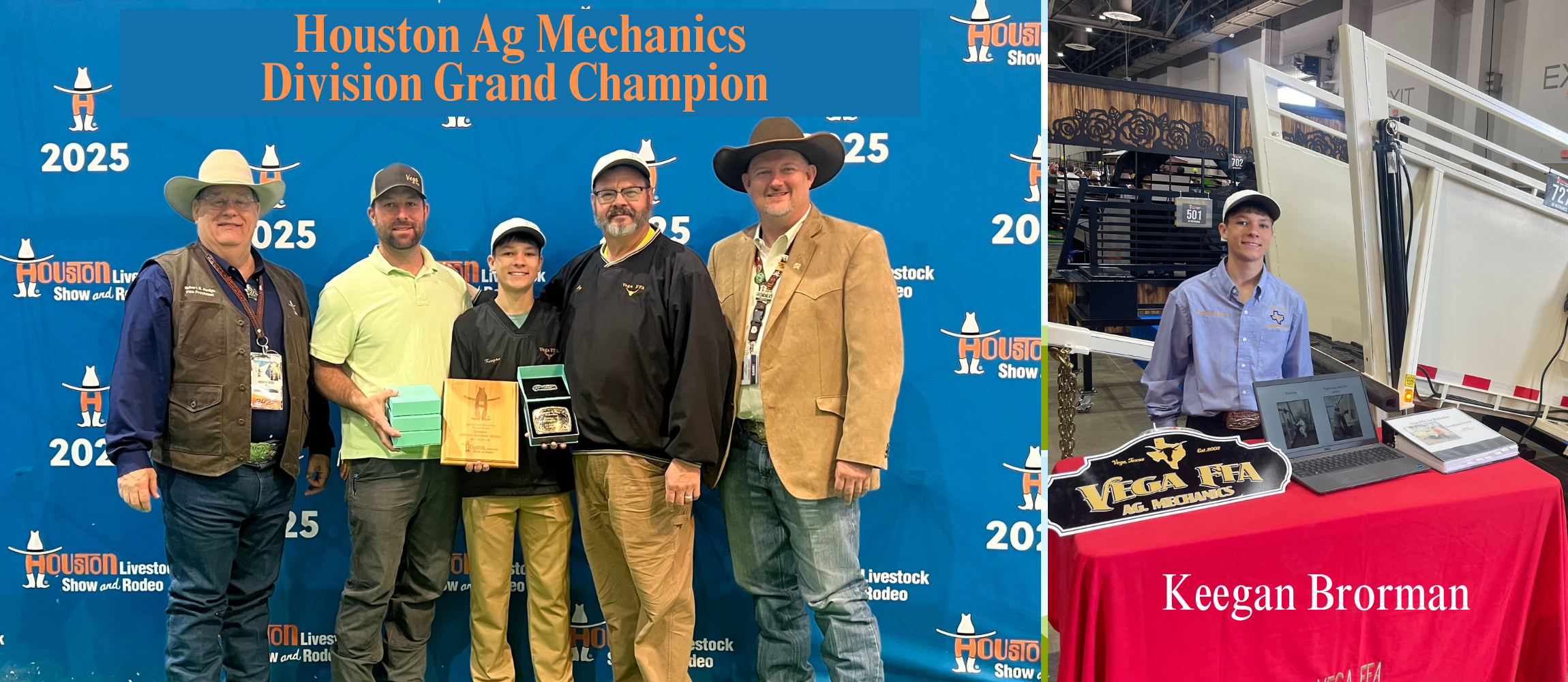 Houston Ag Mechanics Keegan Brorman - Division Grand Champion