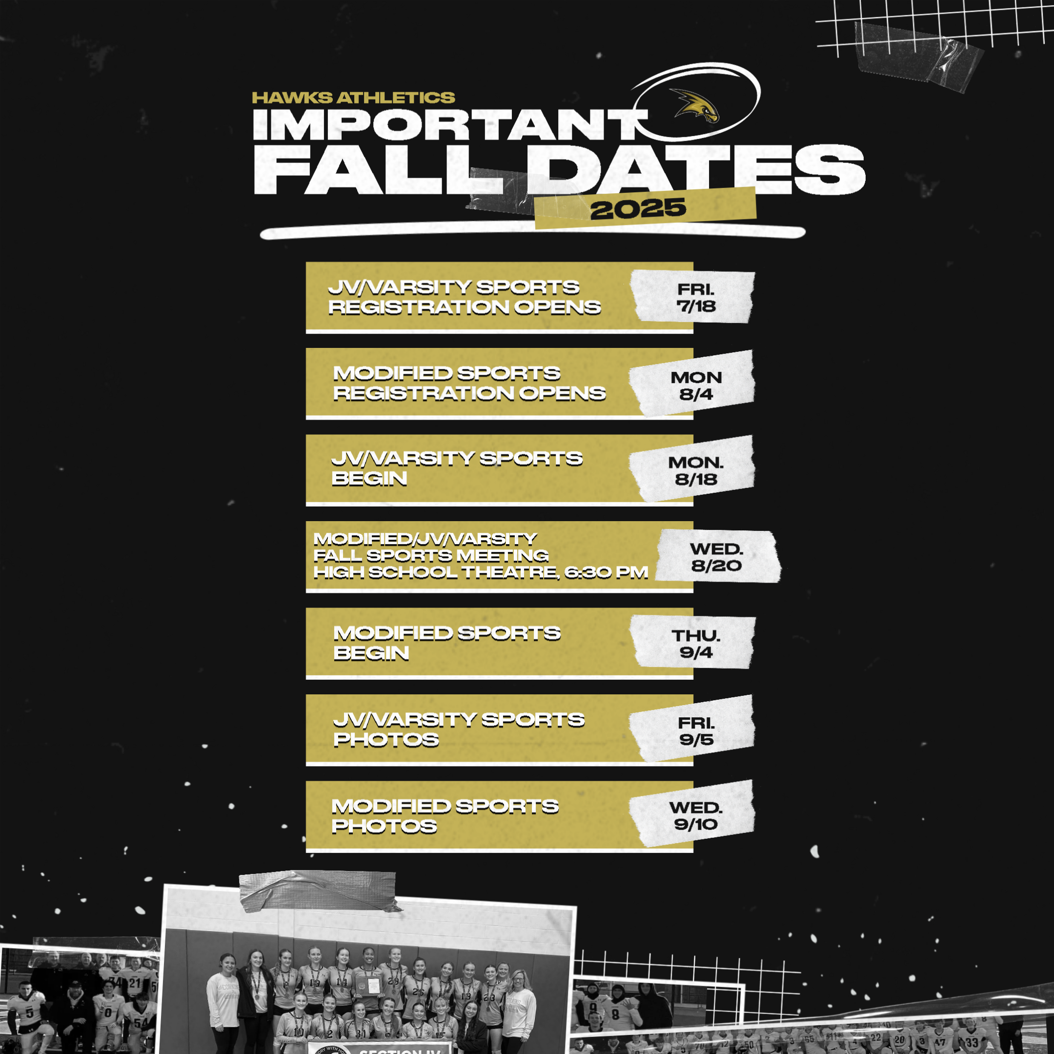 Hawks Fall Dates