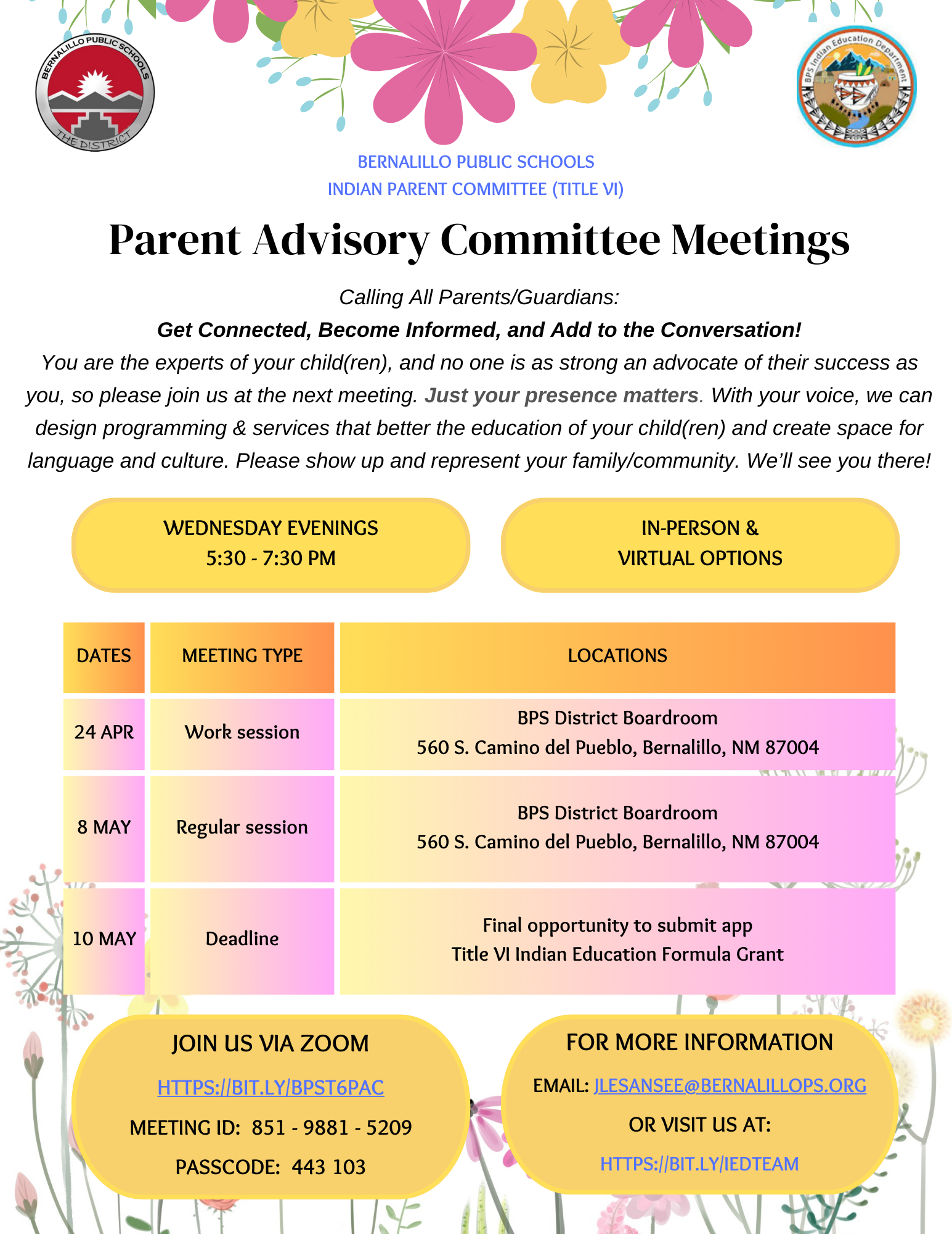 Committee meetings