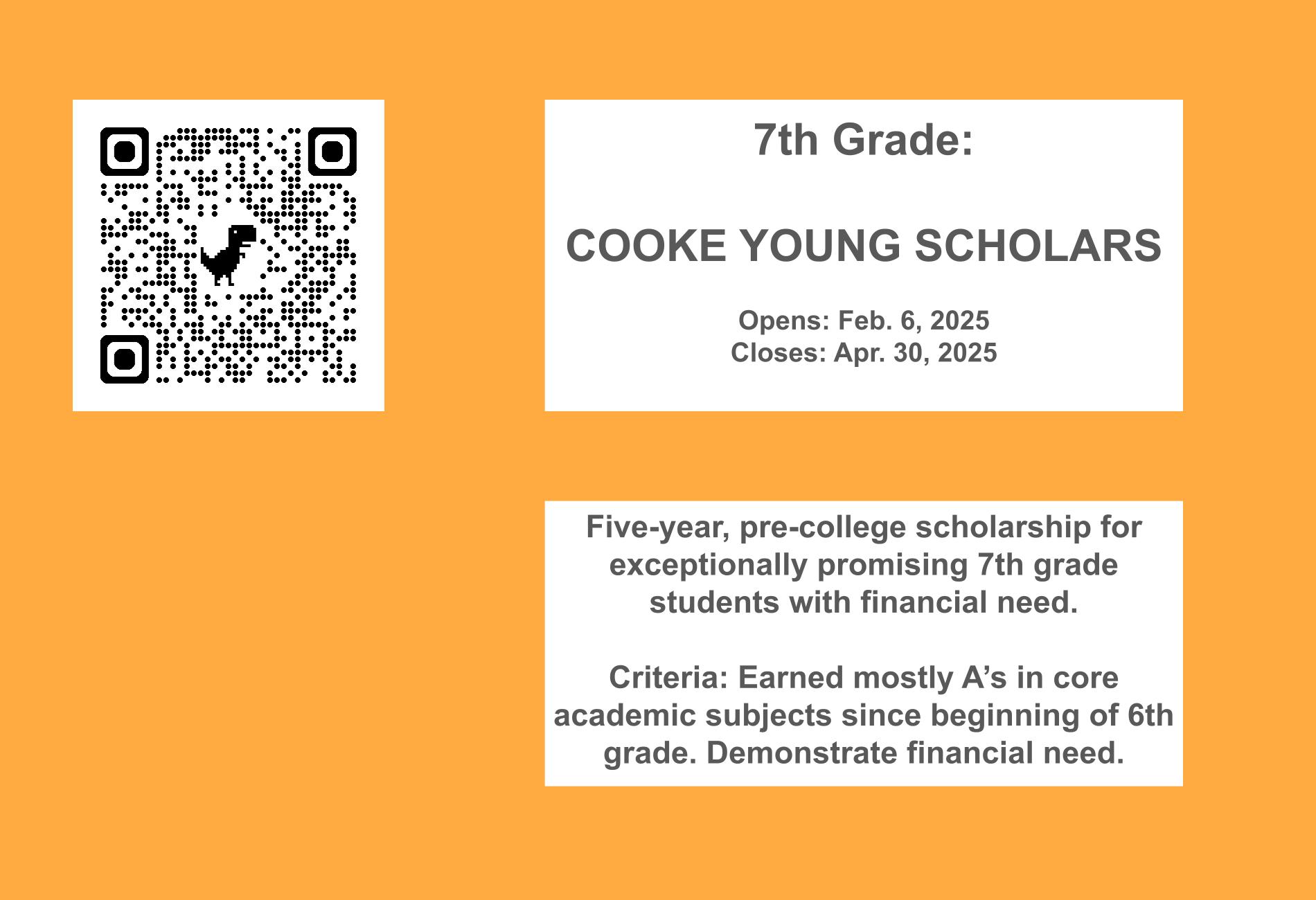 Cooke Young Scholars