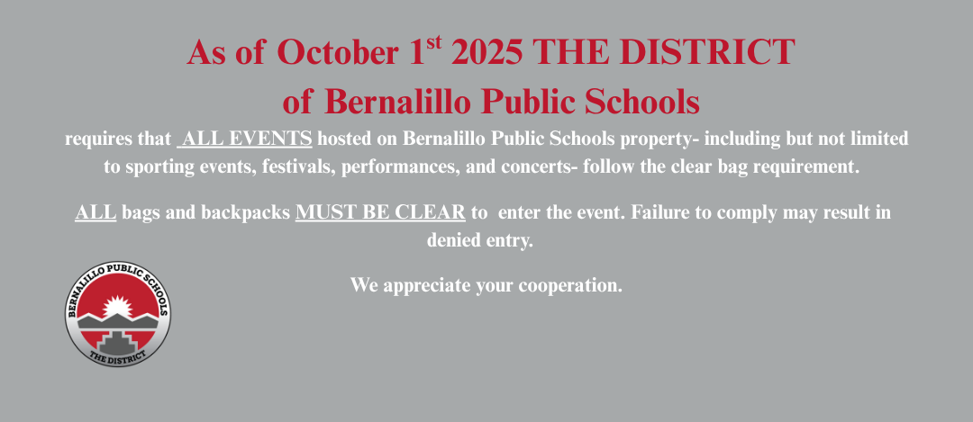 clear backpack notice