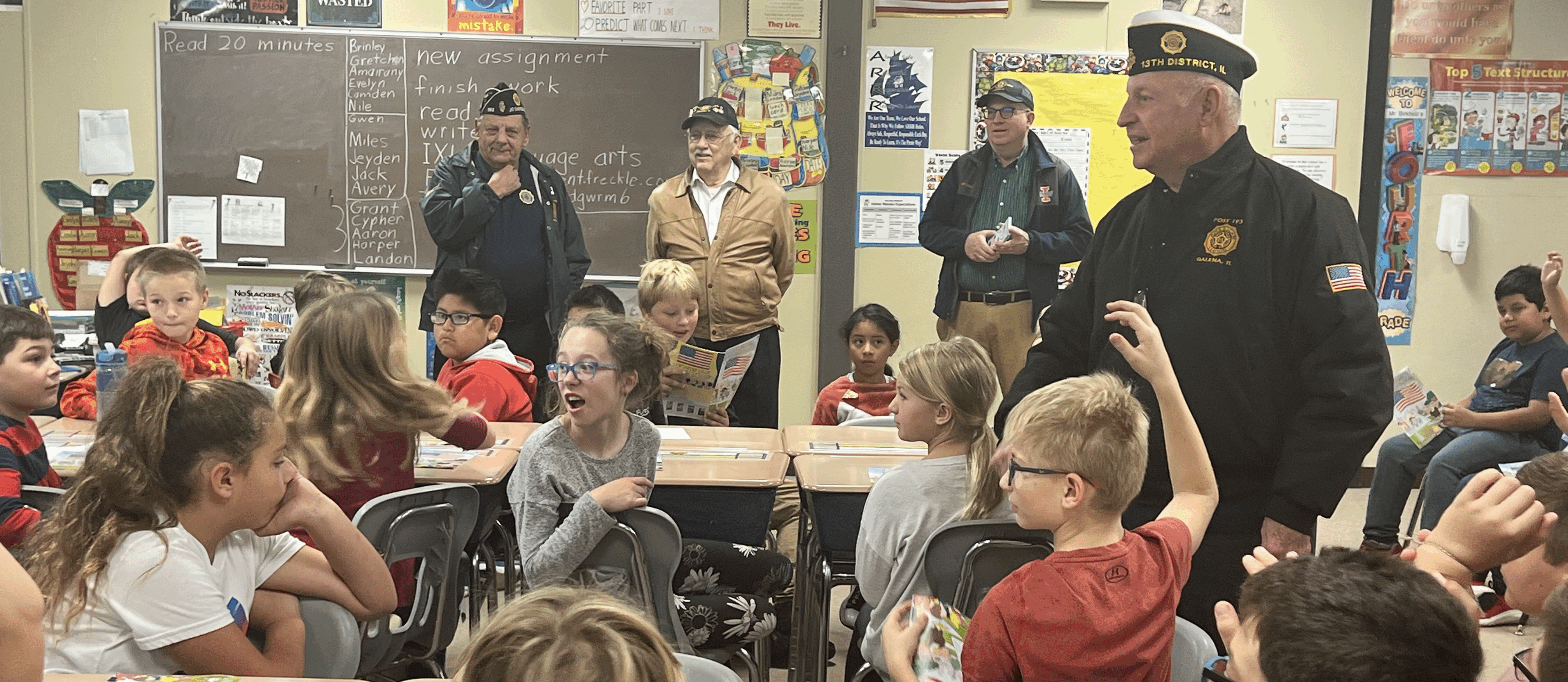 Veterans Visit 4th Grade