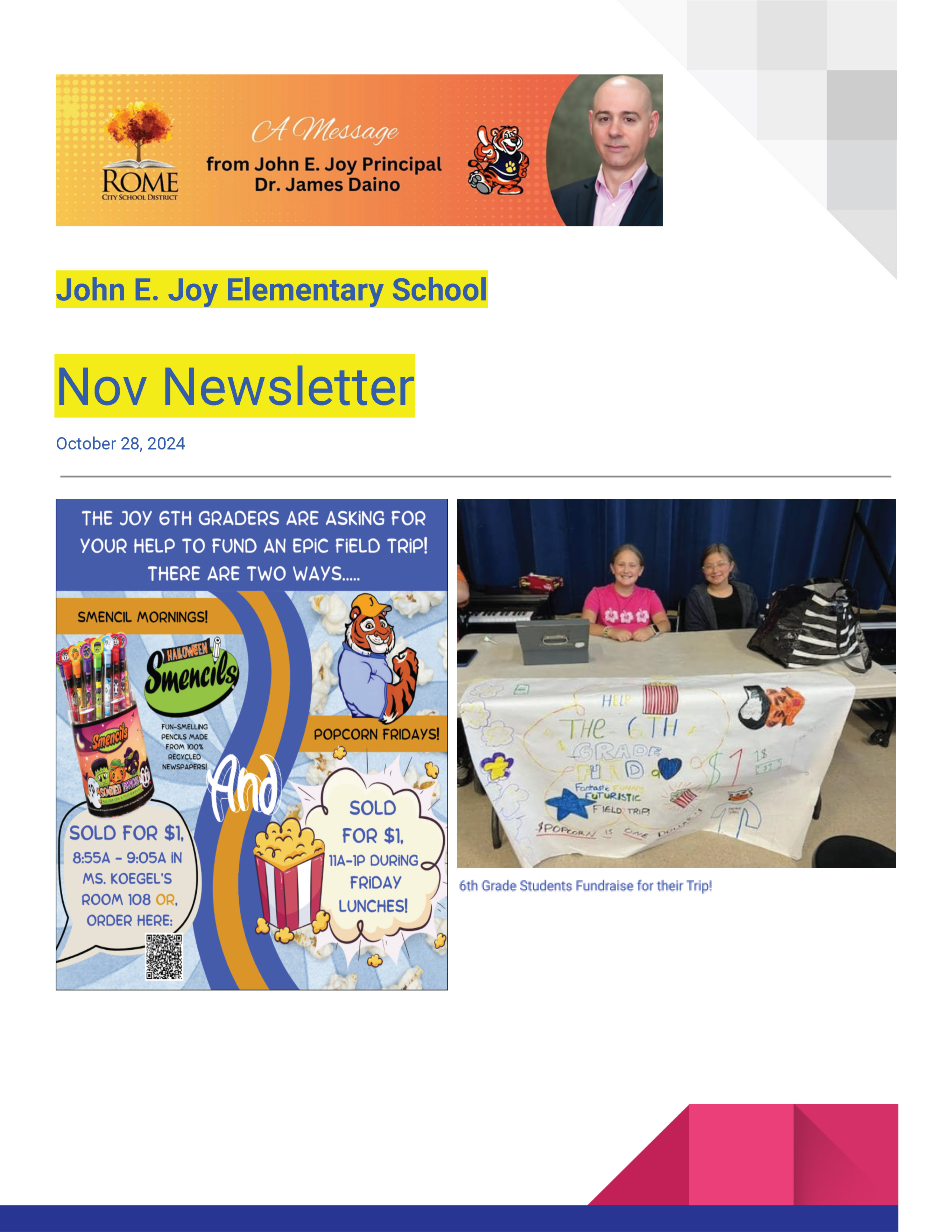 Joy newsletter November 202