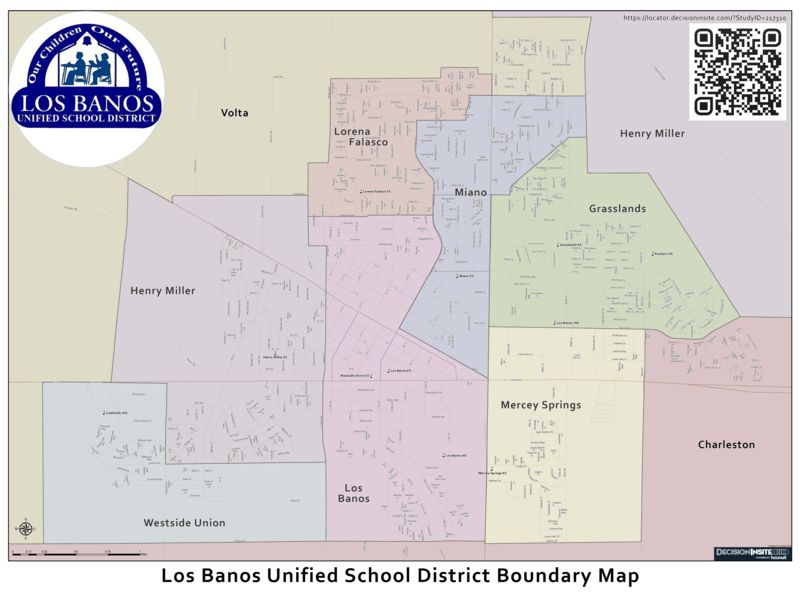 District Boundary Map Los Banos Unified School District