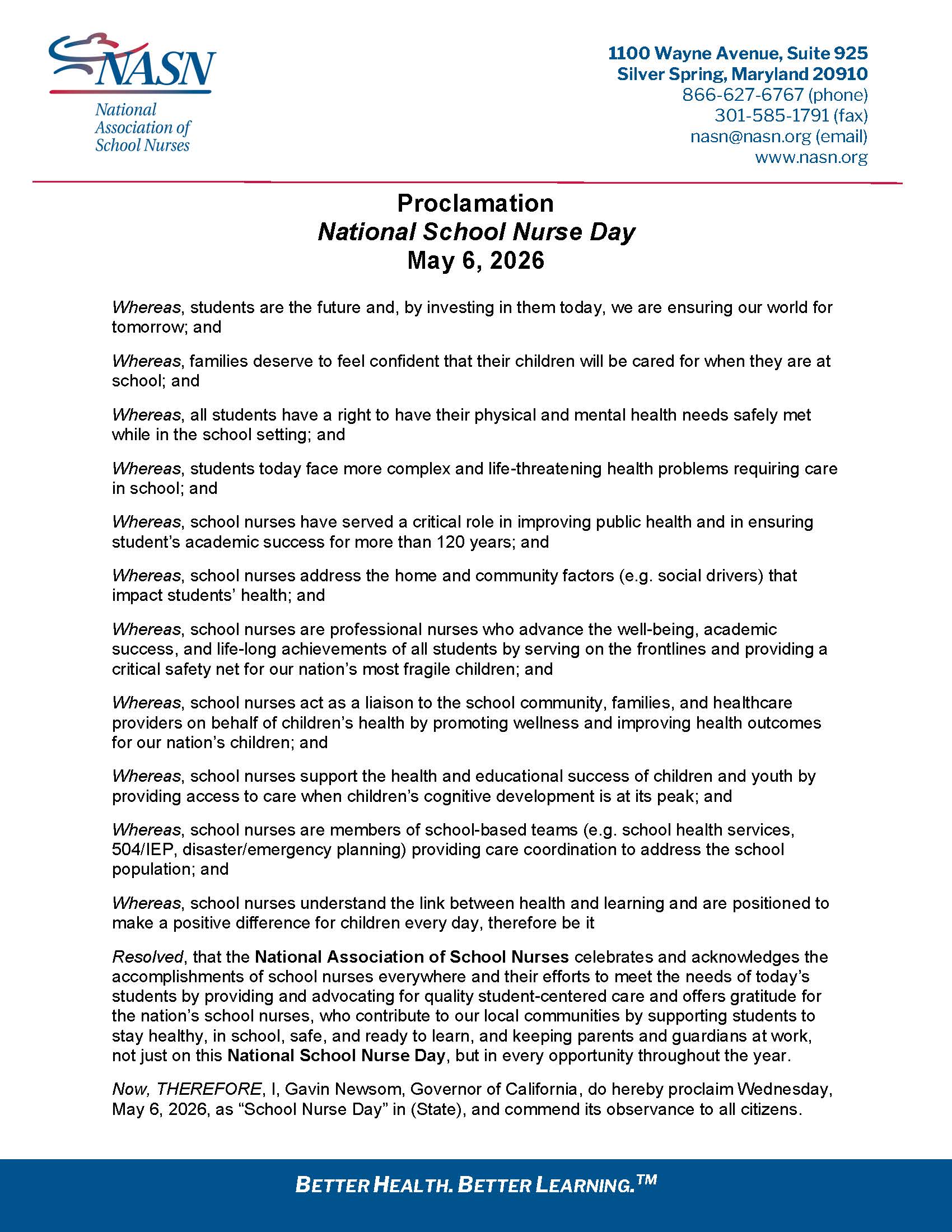 Proclamation