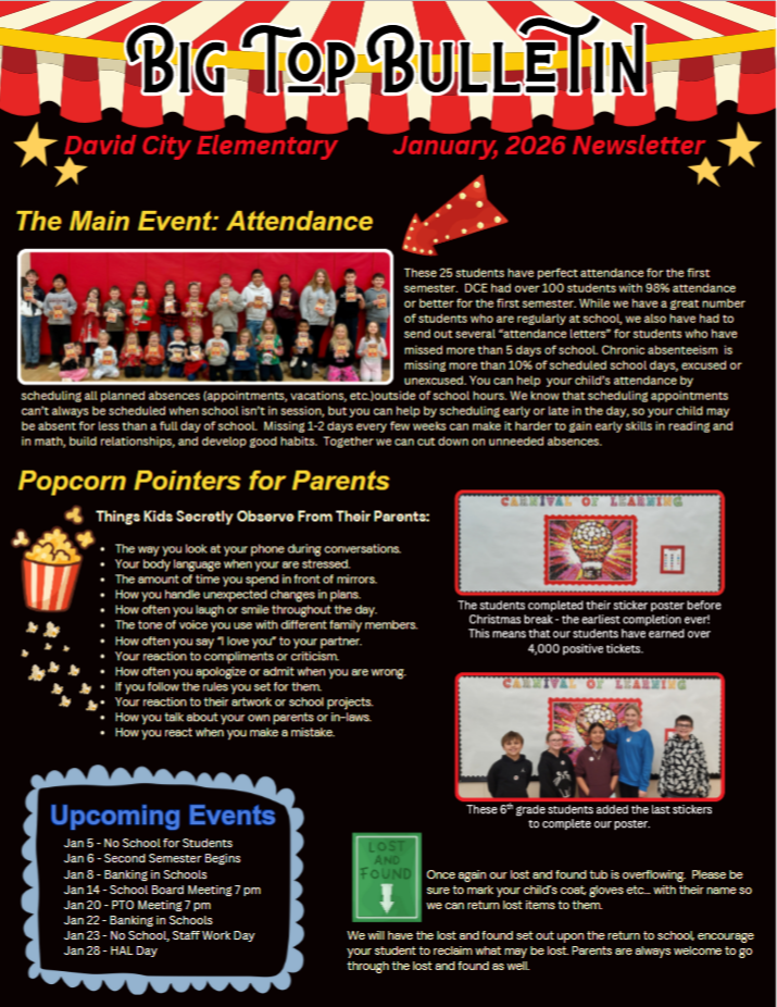 David City Elem Newsletter