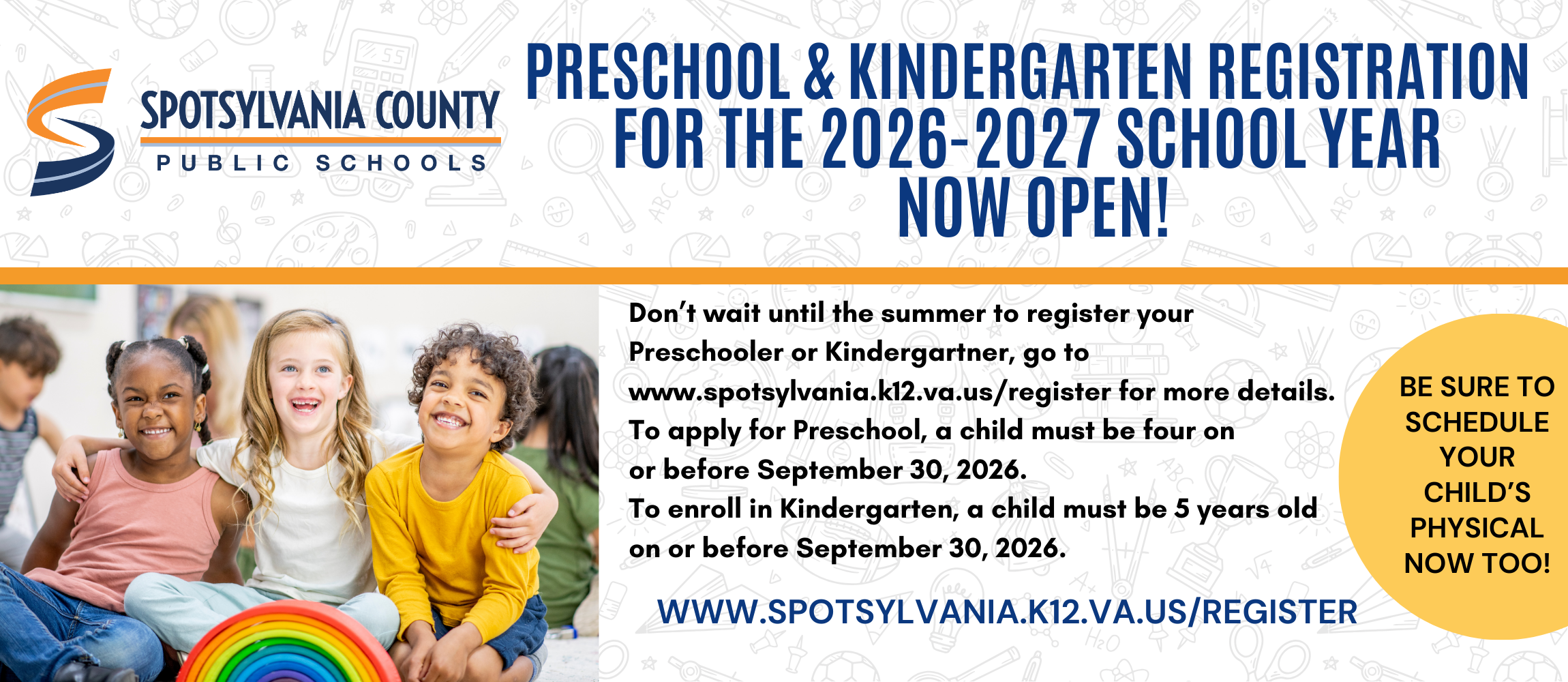 preschool and kindergarten registration