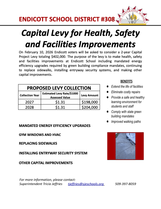 Endicott Capital Projects Levy