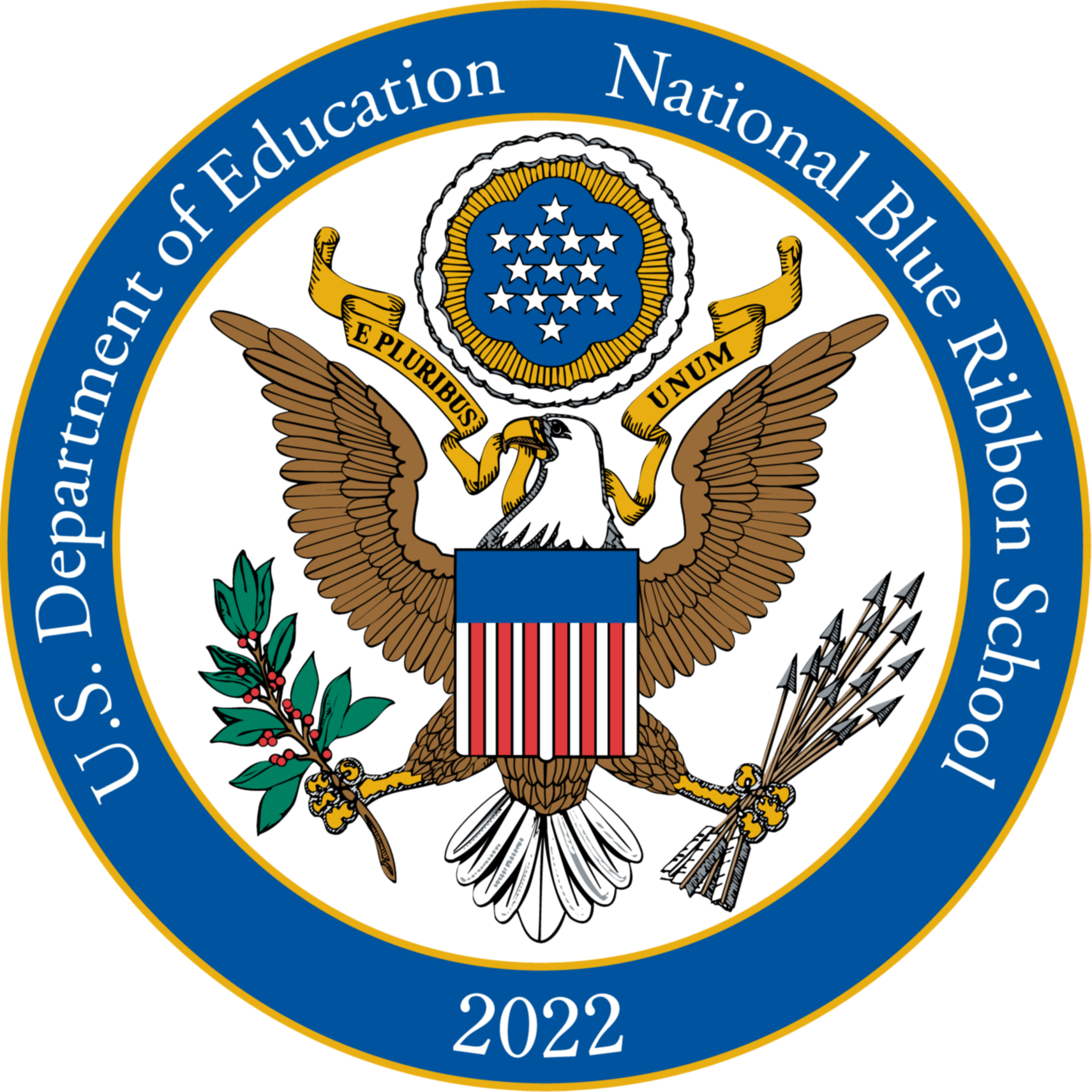 2022 National Blue Ribbon School badge