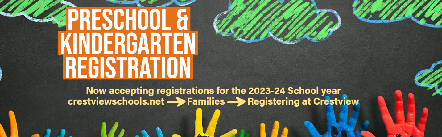 Kindergarten and Preschool Registration is open