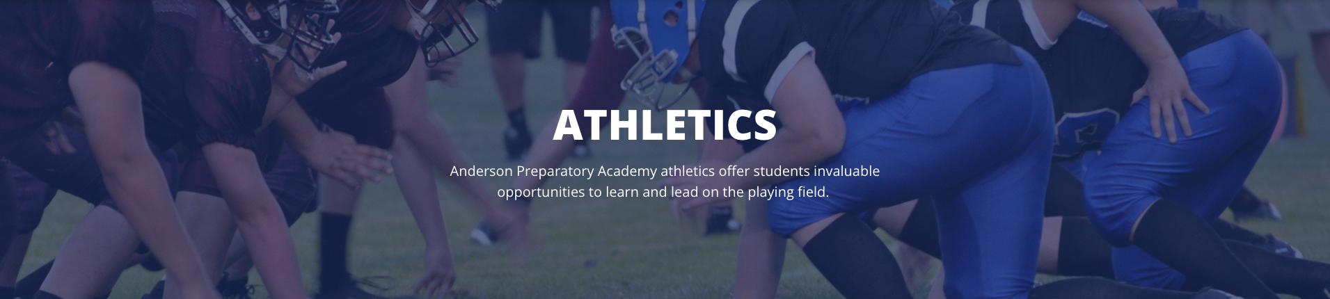 athletics: Anderson Preparatory Academy athletics offer students invaluable  ﻿opportunities to learn and lead on the playing field