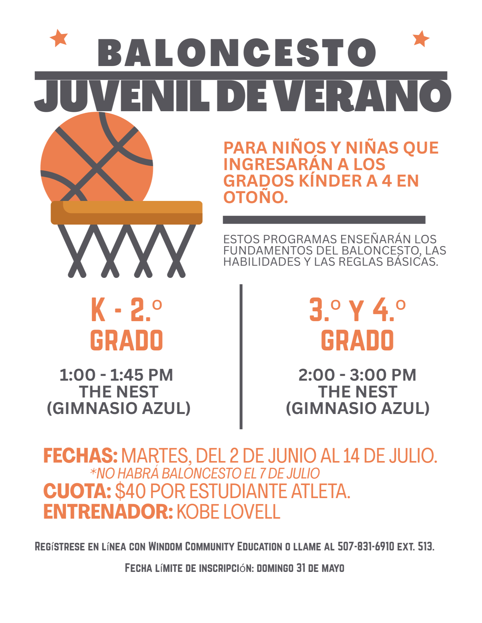youth bball  Spanish