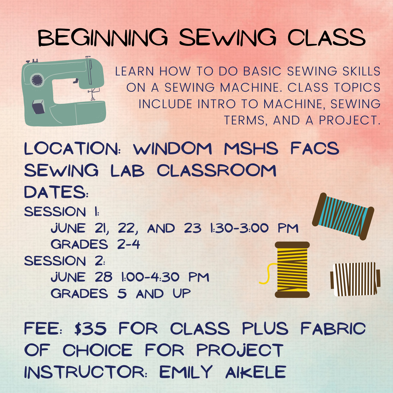 Beginning Sewing