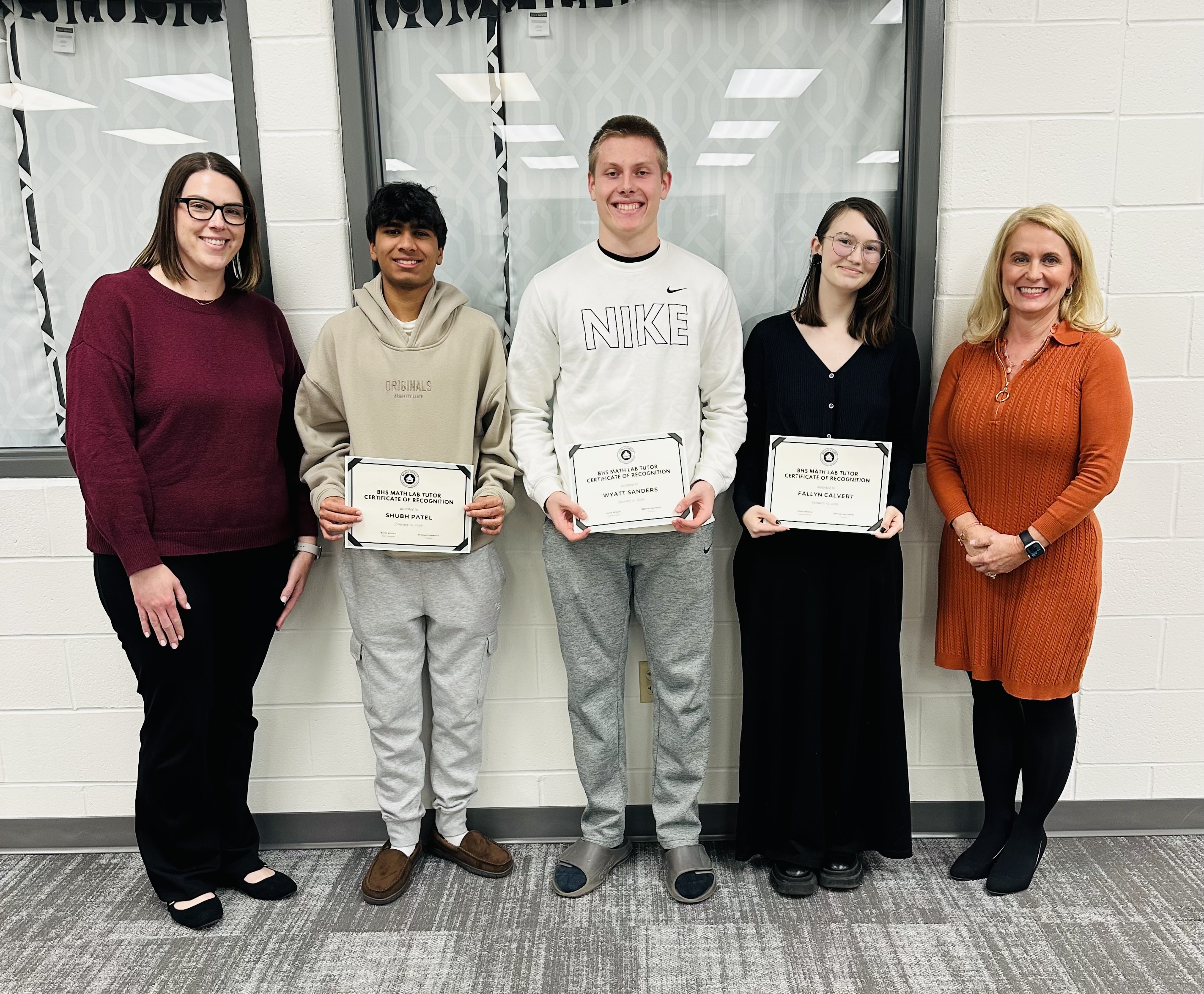 Math lab staff photo from Batavia High School at the Board of Education meeting on January 12, 2026