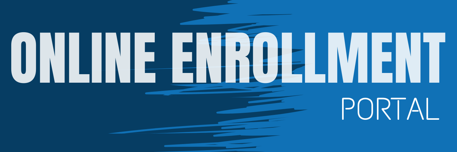 Online enrollment portal banner