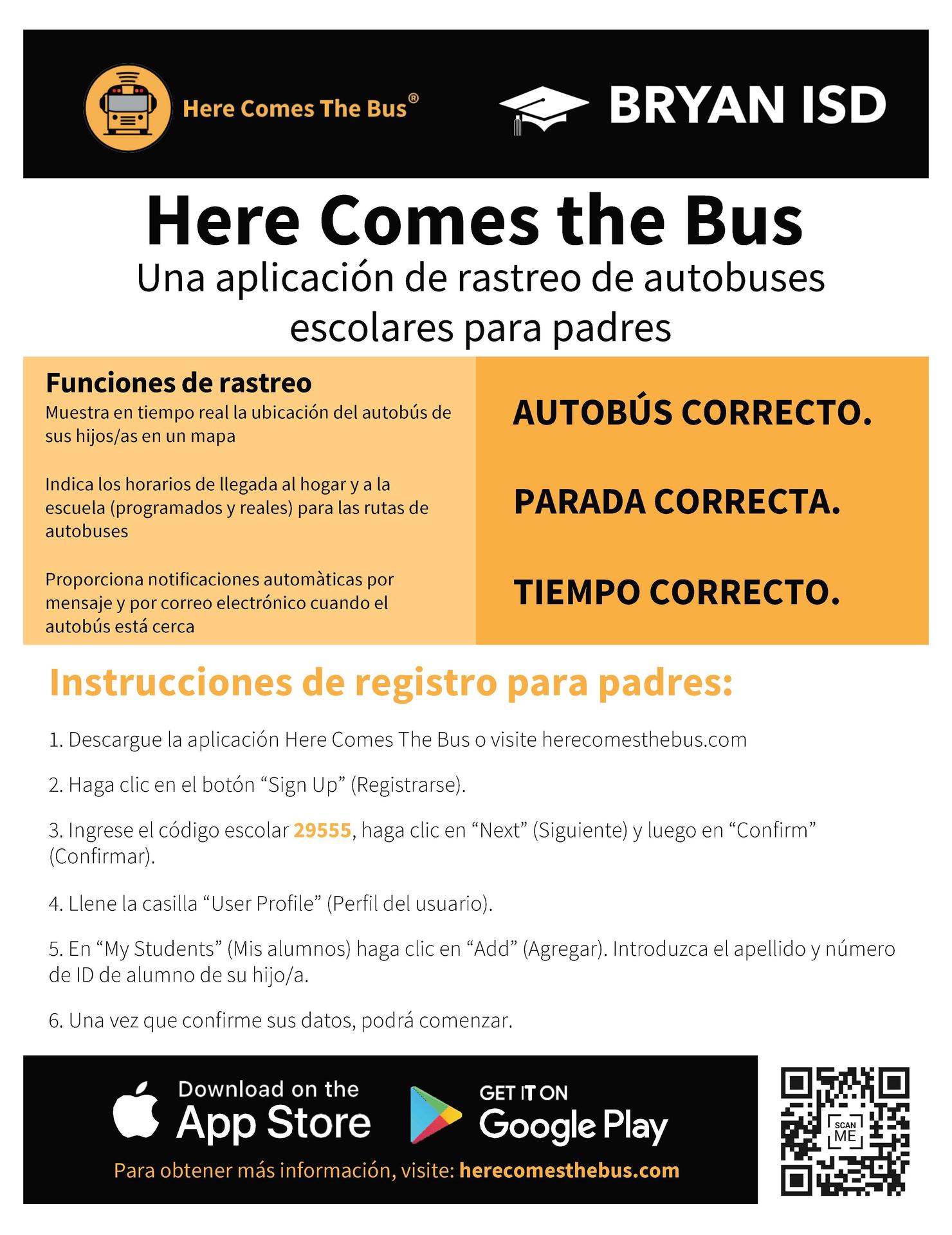Here Comes the Bus Flyer
