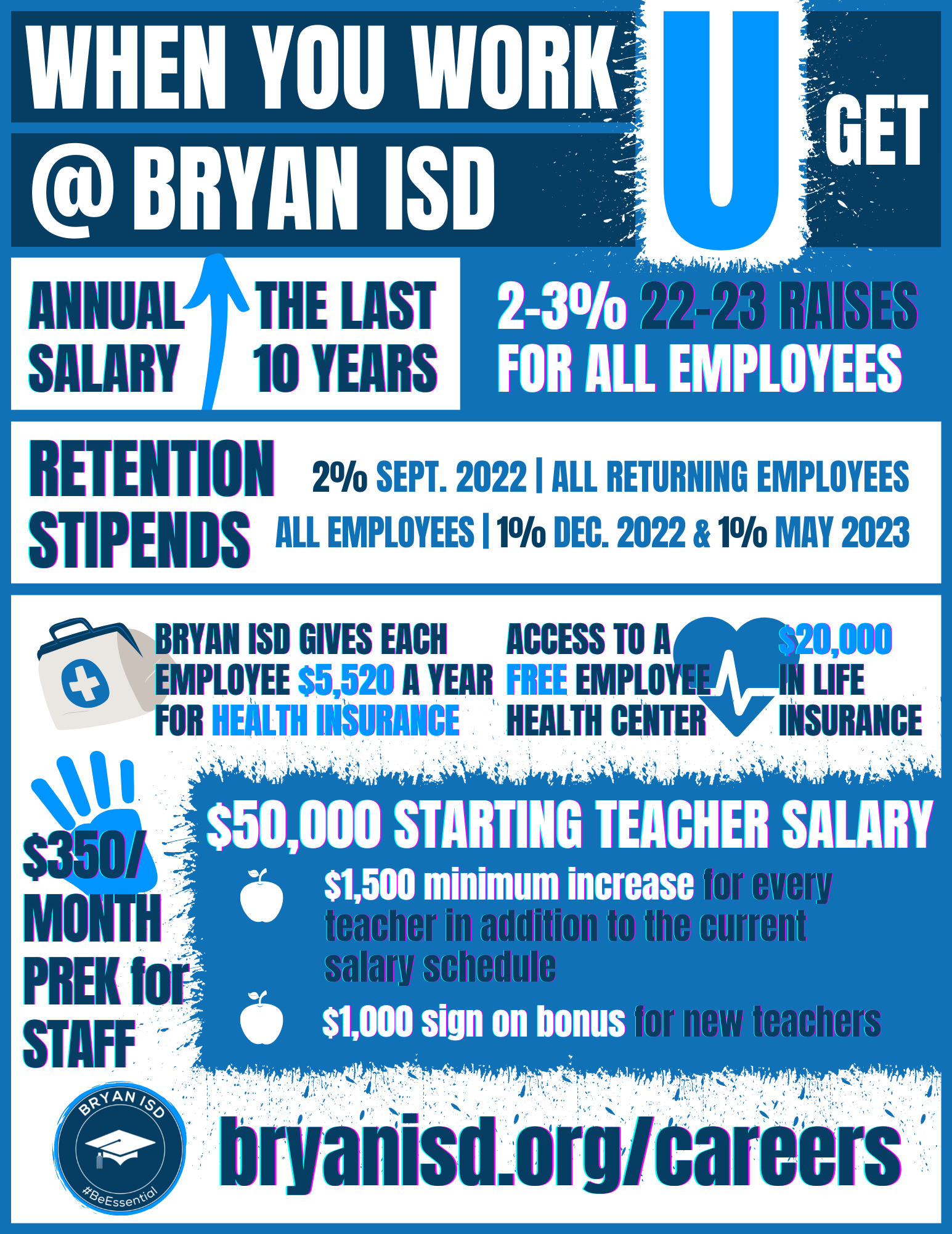 Working in Bryan ISD Flyer