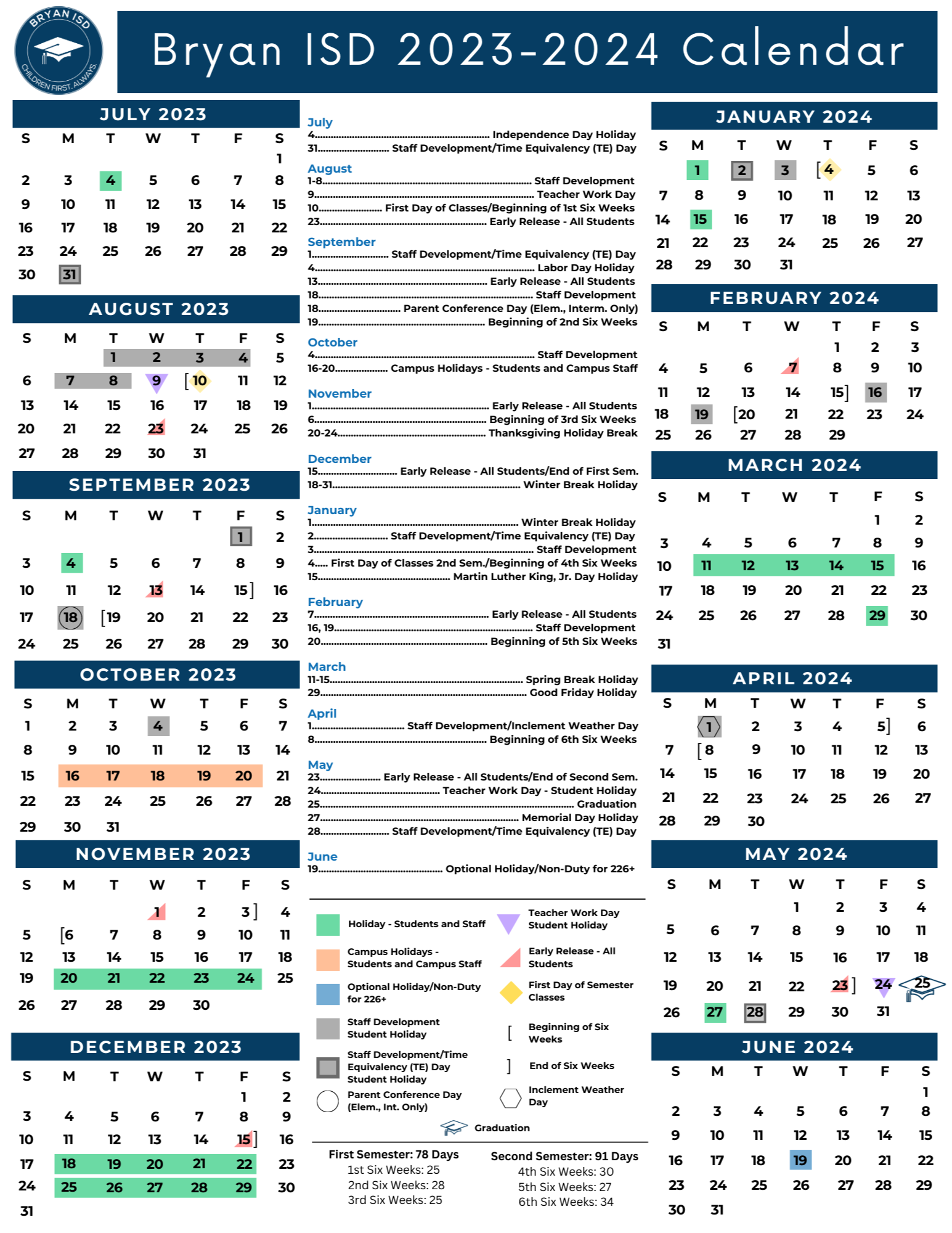 Houston ISD 2025-2026 School Calendar: A Comprehensive Guide For Students, Parents, And 